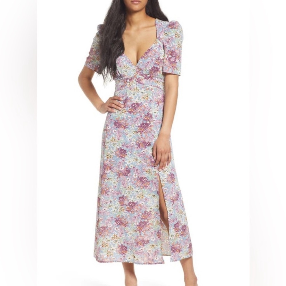 Floret Studios Floral Empire Waist Dress